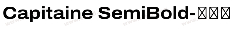 Capitaine SemiBold字体转换